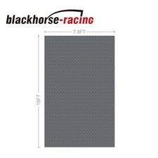 Garage Floor Mat 7.8X18FT,2.8mm Thickened Flooring Roll Diamond Plate PVC Rubber picture