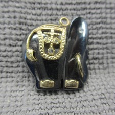 Vintage Elephant Pendant Rhinestone picture