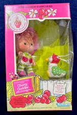 🍒Vtg (1982)Strawberry Shortcake Cherry Cuddler Doll W/Gooseberry Pet NEW SEALED picture