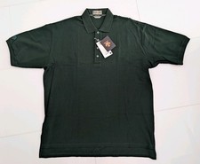 NEW Descente Short Sleeve Golf Polo DARK Hunter Green Mens Size XL NWT QuickShip picture