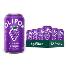 OLIPOP Prebiotic Soda Pop, Classic Grape, Pantry Pack 12 Fl Oz (Pack of 12) picture