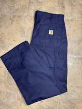 Carhartt FR Lightweight Canvas Work Pants Dungaree Navy - Men's picture