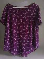 Simply Styled Sz L Sleeveless Floral Blouse Tank Top Shirt Womens Office Career picture