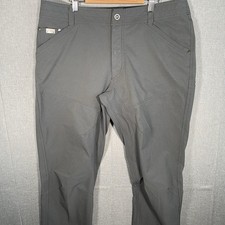 Kuhl SILENCER Ripstop Performance Pants Hiking Men 36x34 Gray Poly Stretch picture