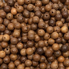600Pcs 8Mm Dark Brown Wooden Beads Undyed Natural Stripe round Wood Beads Bulk W picture