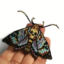 Vibrant Mixed Color Embroidered iron on patch 2+3/4 x 2 inches  picture