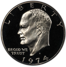 1974-S Clad Proof Eisenhower Dollar 1$ picture