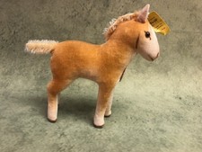 Vintage 1952 Steiff Pony Fohlen Velveteen Vibrant airbrushing all ID's  MINT picture