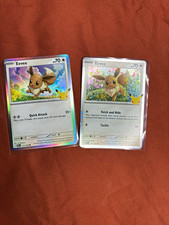Eevee 116/128 & 117/128 Lot of 2 Holo Full Art Scarlet & Violet promo included picture