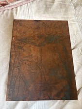 Vintage Copper Etching Printing Plate Ezekiel Cherubim Tetramorph 12x16 picture