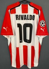 RIVALDO #10 MEN'S OLYMPIACOS 2005/2006 UEFA SOCCER FOOTBALL SHIRT JERSEY SIZE XL picture