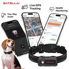 SATELLAI Collar Go Smart GPS Dog Tracker Custom Boundaries AI Pet Care Assistant picture