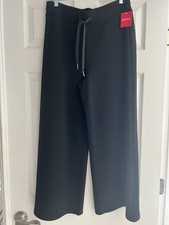 Spanx AirEssentials Cropped Wide Leg Size Large Very Black picture