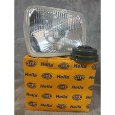 Hella H4 Rectangular Headlight Insert 1AE 003 427-011 Made in Germany New picture