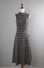 MAGGY LONDON NWT $128 Mock Neck Geo Print Midi Sleeveless Dress Size US 4 picture