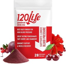 120LIFE Blood Pressure Support Beet Root Powder Pomegranate Drink Mix 28 Serving picture