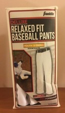 Brand New Boys Franklin Deluxe Baseball Softball White Pants size Youth X-Small picture