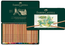 Faber-Castel FC112136 Pitt Pastel Pencils in A Metal Tin 36 Pack Assorted picture