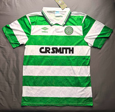 Retro Umbro Celtic Football Club Green/White Soccer Jersey Size Large vintage picture