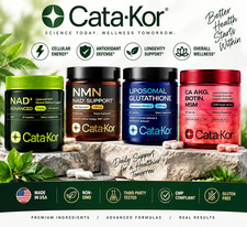 Cata-Kor Liposomal Glutathione, NMN NAD+ ,  NAD+ Advance, Skin, Hair, Nails, NEW picture