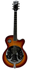Zenison Steel Pan Acoustic Electric Resonator Guitar Single Cutaway Sunburst picture