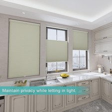 Changshade CUSTOM CUT No Drill No Tools Honeycomb blinds Blackout Cellular Shade picture