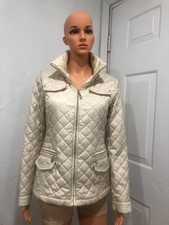 Vintage GEORGIOU STUDIO Women's jacket light weight 2 front pockets BEIGE SZ. M picture