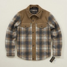 Pendleton Mount Hood Flannel Shirt Jacket Mens Medium Wool Blend Quilted Western picture