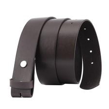 Falari Replacement One Piece Leather Belt Strap Without Buckle Snap Strap 1.5in picture