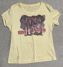 Vintage 1970s Kiss Womens Large Short Sleeve Shirt Destroyer Collette of CA picture