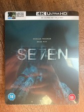 Seven [Se7en] w. Steelbook (4K UHD + Blu-ray, UK Import, Region Free) *NEW* picture