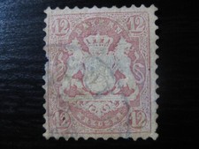 BAYERN BAVARIA GERMAN STATES Mi. #26X rare used stamp CV $1,675.00 picture
