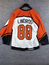 CCM Eric Lindros #88 Philadelphia Flyers NHL Hockey Jersey Men's L White/Orange picture