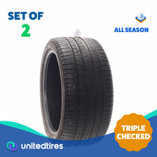 Set of (2) Used 315/35R21 Pirelli Scorpion Verde NO 111V - 7/32 picture