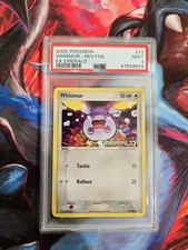 PSA 9 MINT 2005 Pokemon EX Emerald Whismur Reverse Rev Foil 73/106  picture