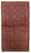 Vintage Traditional Hand-Knotted Area Rug 3'3