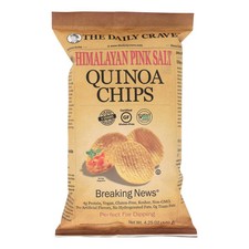The Daily Crave - Quinoa Chips Himalayan Pink Salt - Case Of 8 - 4.25 Oz picture