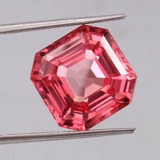 110 Ct Natural Ceylon Padparadscha Sapphire Asscher Cut Loose Certified Gemstone picture