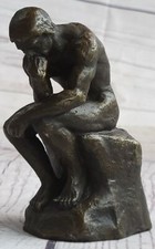 Rodin Rodin's The Thinker Sensual Male Nude Bronze Statue Sculpture Artwork Sale picture