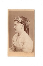 Gebr. Siebe CDV photo lady portrait/singer Frl. Lion from Leipzig - 1868 picture