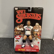 🔥 WWE MATTEL LJN  CM PUNK CHASE BLACK CARD  SERIES 4 IN HAND READY TO SHIP🔥 picture