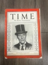 Time magazine, December 9, 1935 under Secretary of State good condition picture