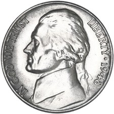 1948 S Jefferson Nickel BU US Coin picture