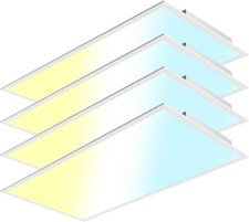 4-Pack 2x4 FT LED Flat Panel, Tunable 30W-72W & 3K-6.5K Dimmable, ETL/DLC Listed picture