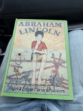 Vintage 1957 Abraham Lincoln D’Aulaire Caldecott Hardcover Library Binding picture