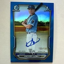 2026 Bowman Chrome 1st Bowman Auto Angeibel Gomez True Blue Auto CPA-AG🔥#/150🔥 picture