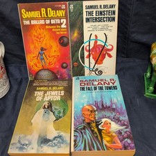 Samuel R. Delany Vintage Paperback 4 Book Lot Beta 2 + Einstein + Jewels Scifi picture