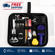 147 Pcs Watch Repair Kit Watchmaker Back Case Remover Opener Link Pin Spring Bar picture
