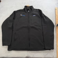 New Patagonia Better Sweater Jacket Mens L Black Fleece Logo Full Zip Outdoors picture