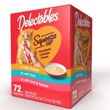 Hartz Delectables Squeeze Up Interactive Lickable Cat Treat (Pack of 72) -... picture